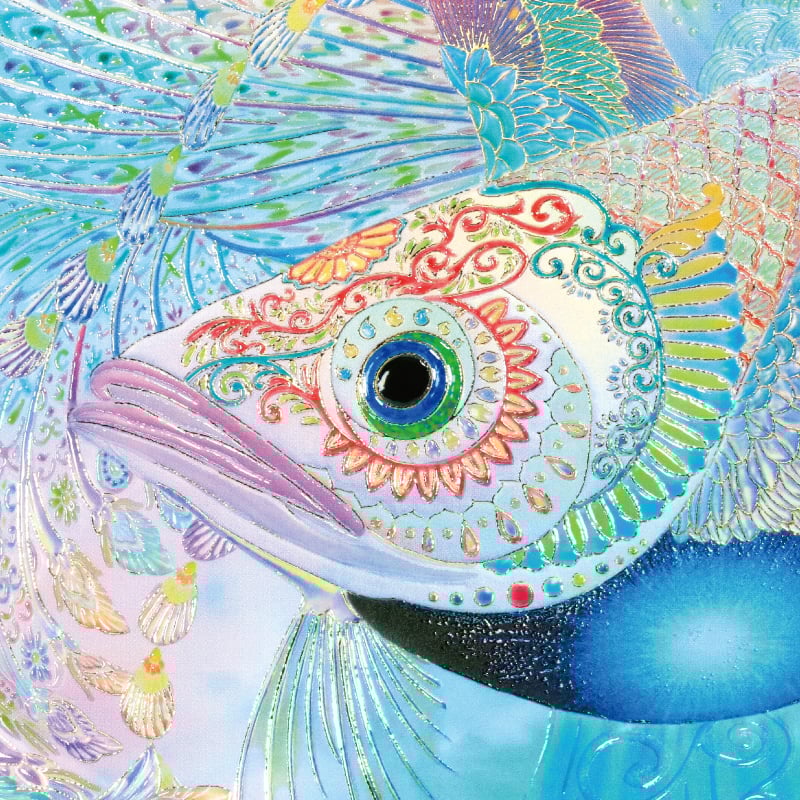 グッズ_艶金盛り 「鯤」額付き_詳細