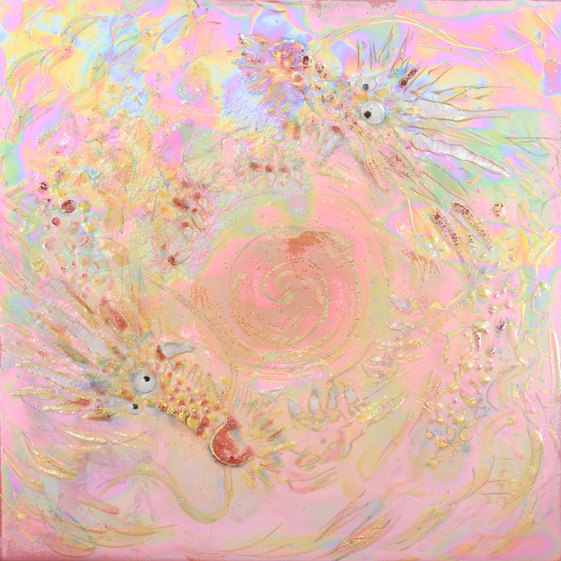 陶彩画_自在作品_いつも一緒_全体