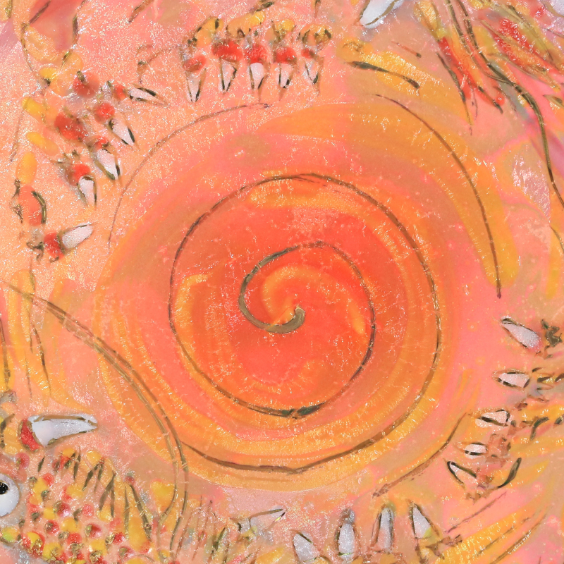 陶彩画_自在作品_いつも一緒_詳細