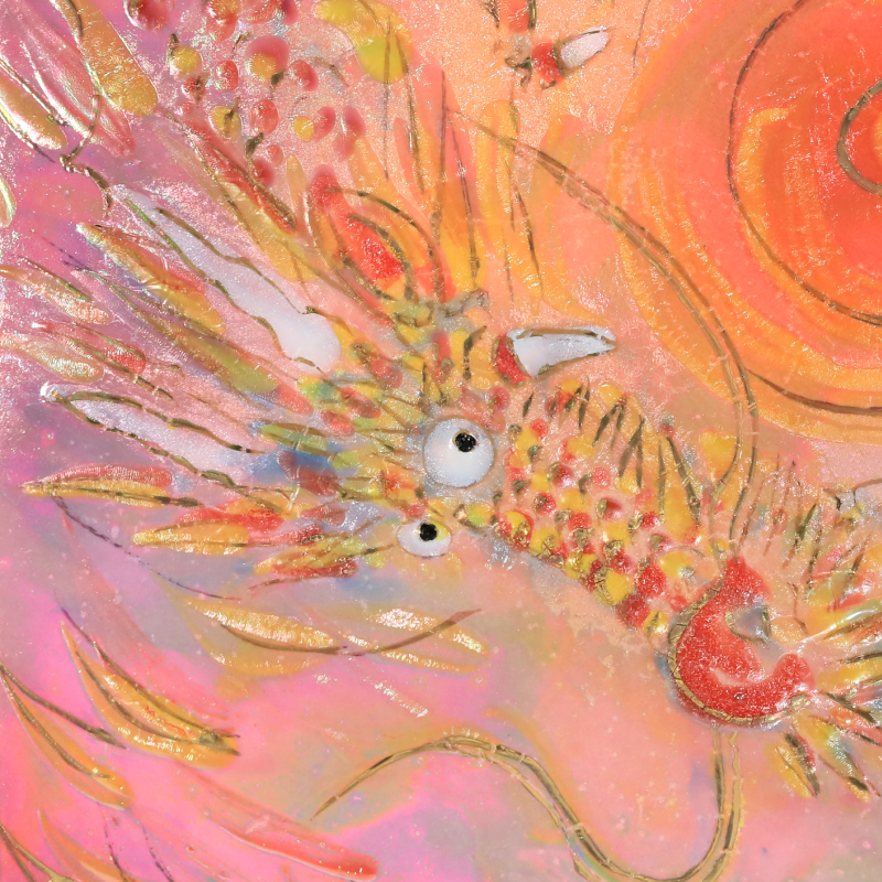 陶彩画_自在作品_いつも一緒_詳細