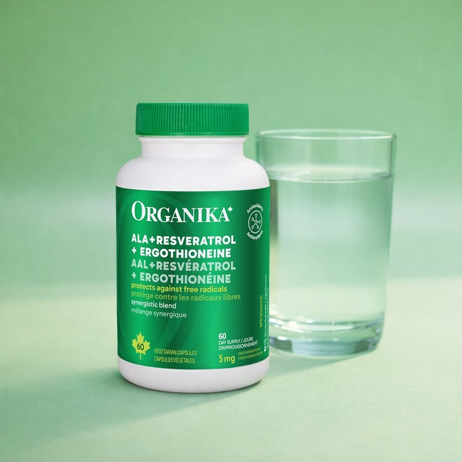 ALA+Resveratrol+Ergothioneine Organika Health Products ALA+Resveratrol+Ergothioneine Organika Health Products