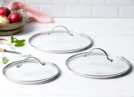 GreenPan Glass Lid Set - 9.5" & 11" info card