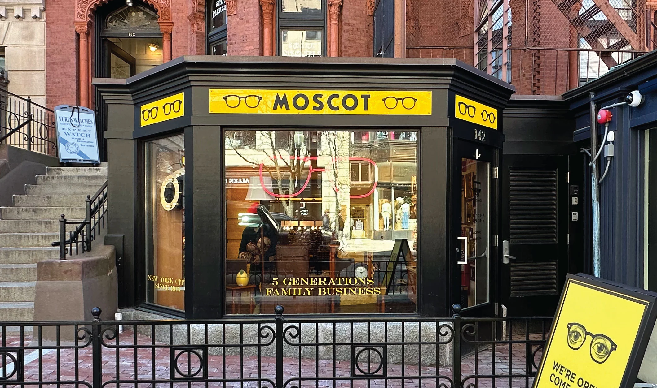 The MOSCOT Boston Shop exterior