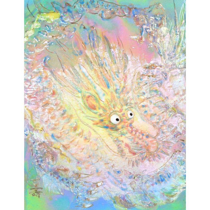 陶彩画_自在作品_息づく龍_全体