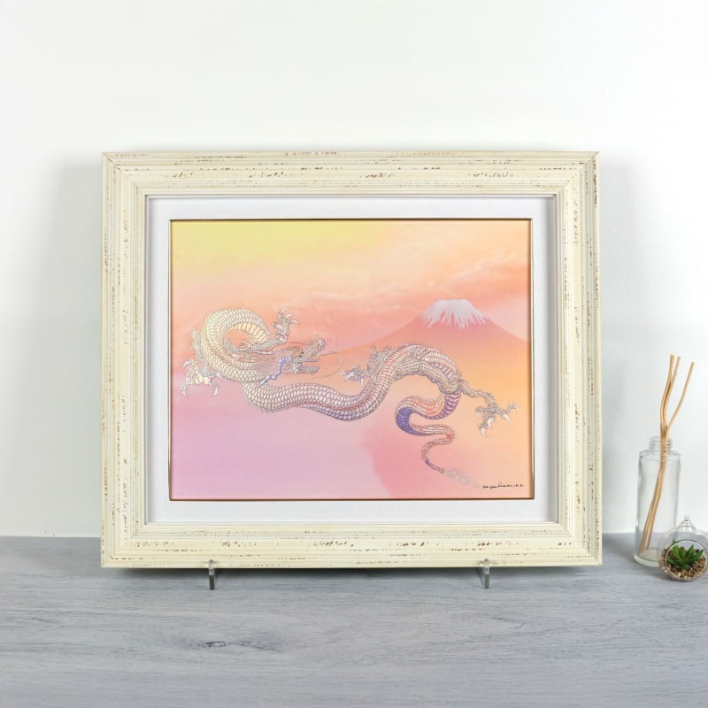 陶彩画 「富士越えの龍」 – 草場一壽工房 Museum Shop