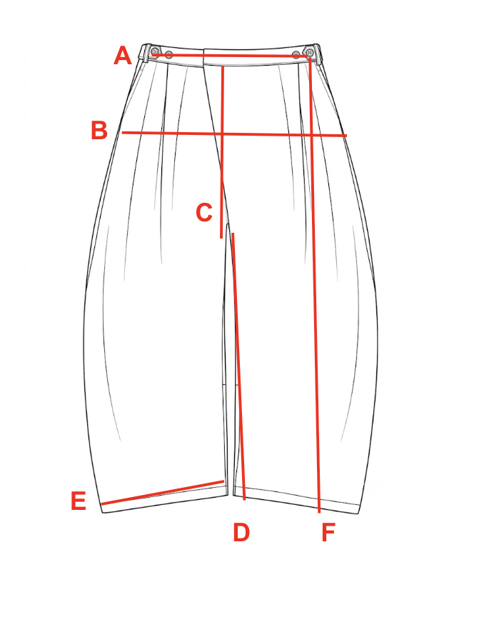 Size chart visual guide