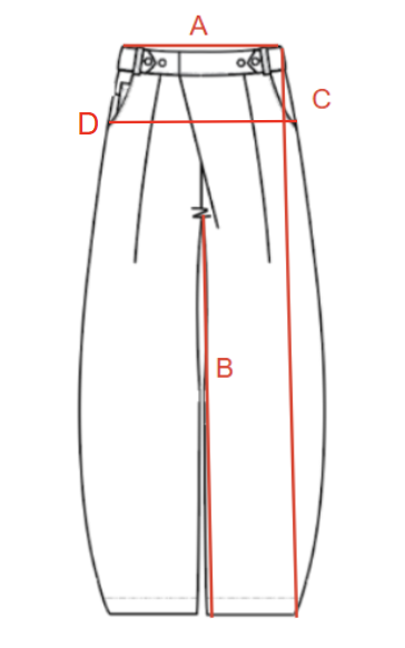 Size chart visual guide