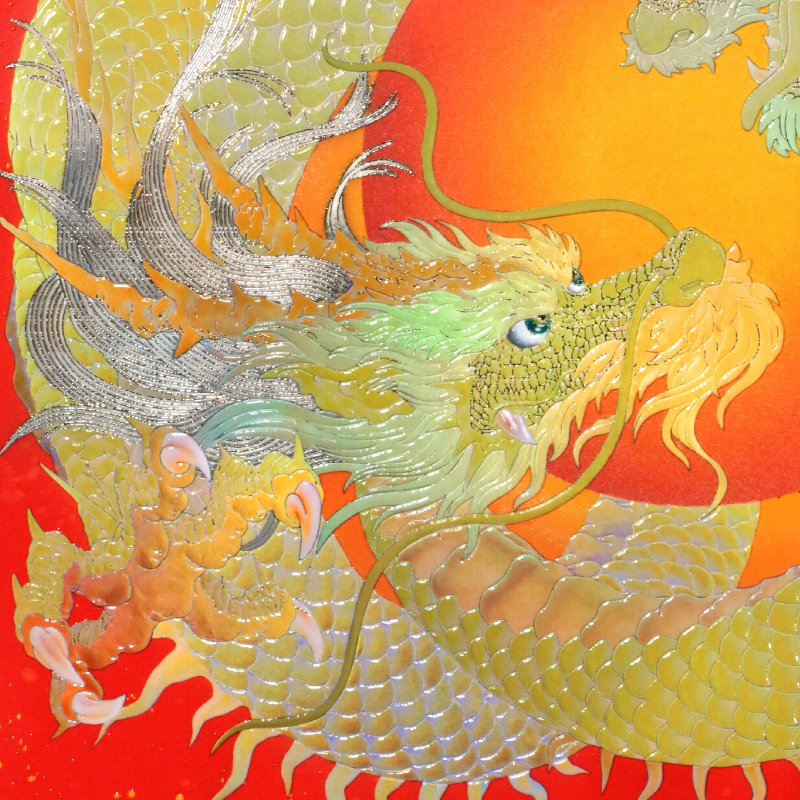 グッズ_艶金盛り「太陽の龍」額付き_詳細