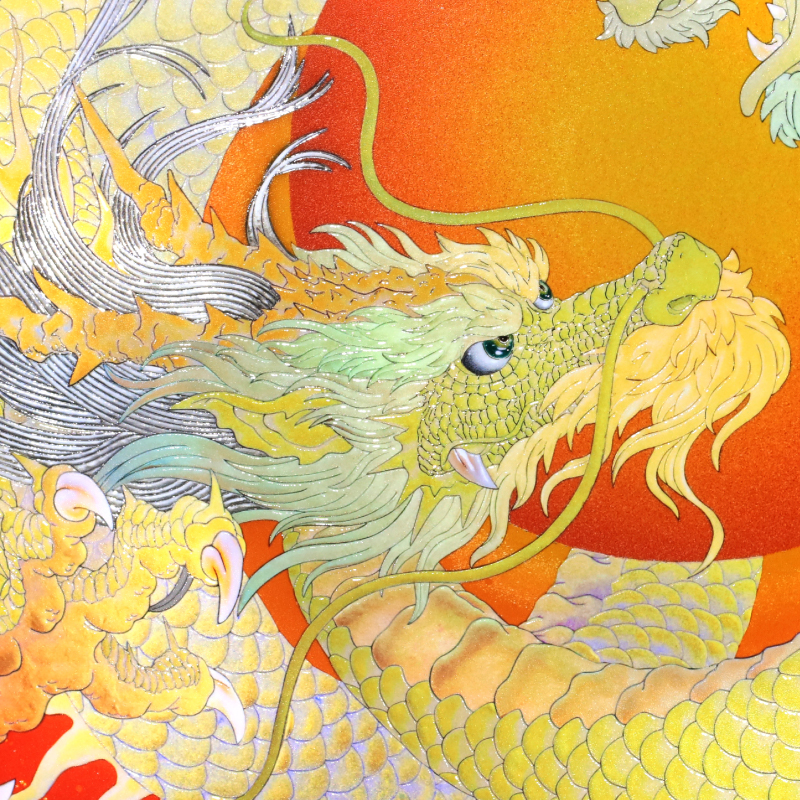 エンボスリトグラフ_太陽の龍_詳細