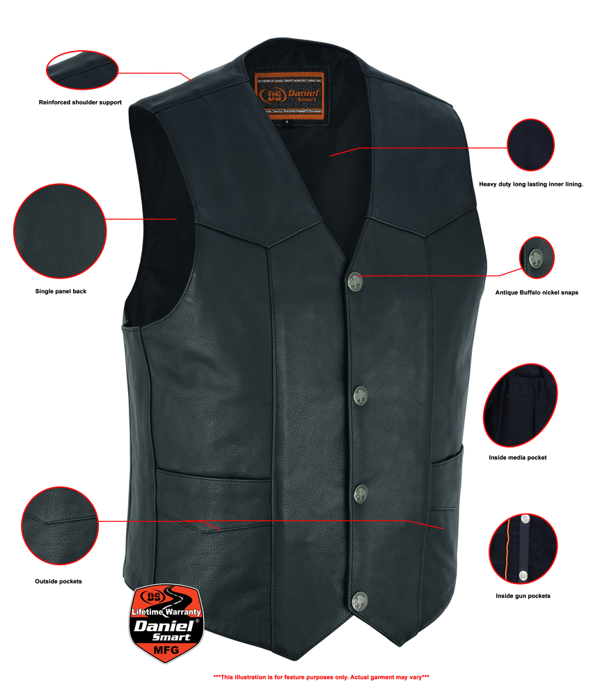 ds116-advance-mens-buffalo-nickel-head-snap-vest-product-detail-image