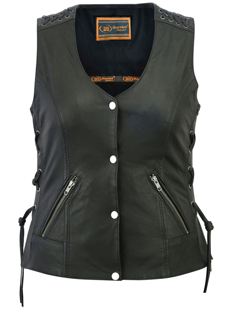 ds285-womens-vest-with-grommet-and-lacing-accents-product-detail-image