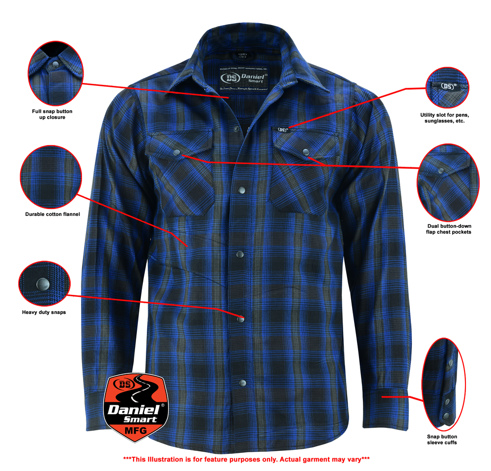 ds4681-flannel-shirt-daze-blue-and-black-product-detail-image