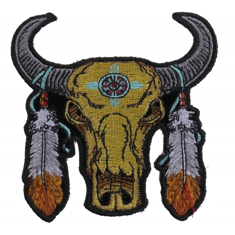 p3792-small-buffalo-head-feathers-patch-product-detail-image