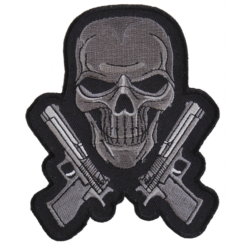 p4960-guns-and-skull-chrome-patch-product-detail-image