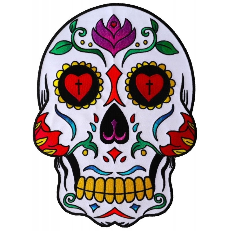 pl5987-sugar-skull-embroidered-iron-on-patch-product-detail-image