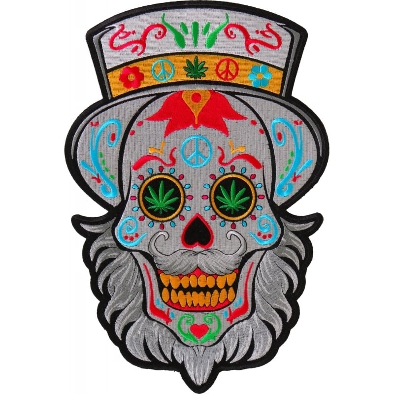 pl6704-sugar-skull-with-beard-large-back-patch-product-detail-image