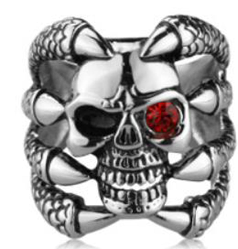 r112-stainless-steel-claw-face-skull-biker-ring-product-detail-image