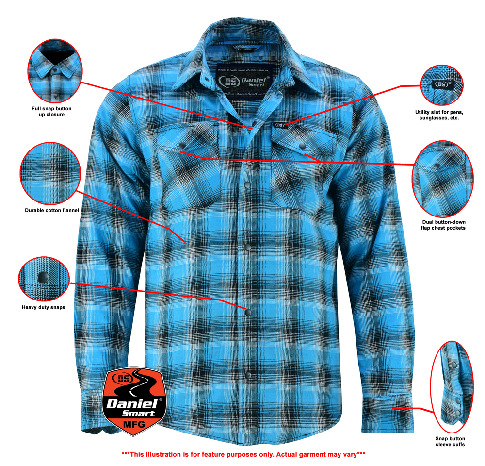 ds4683-flannel-shirt-blue-and-black-shaded-product-detail-image