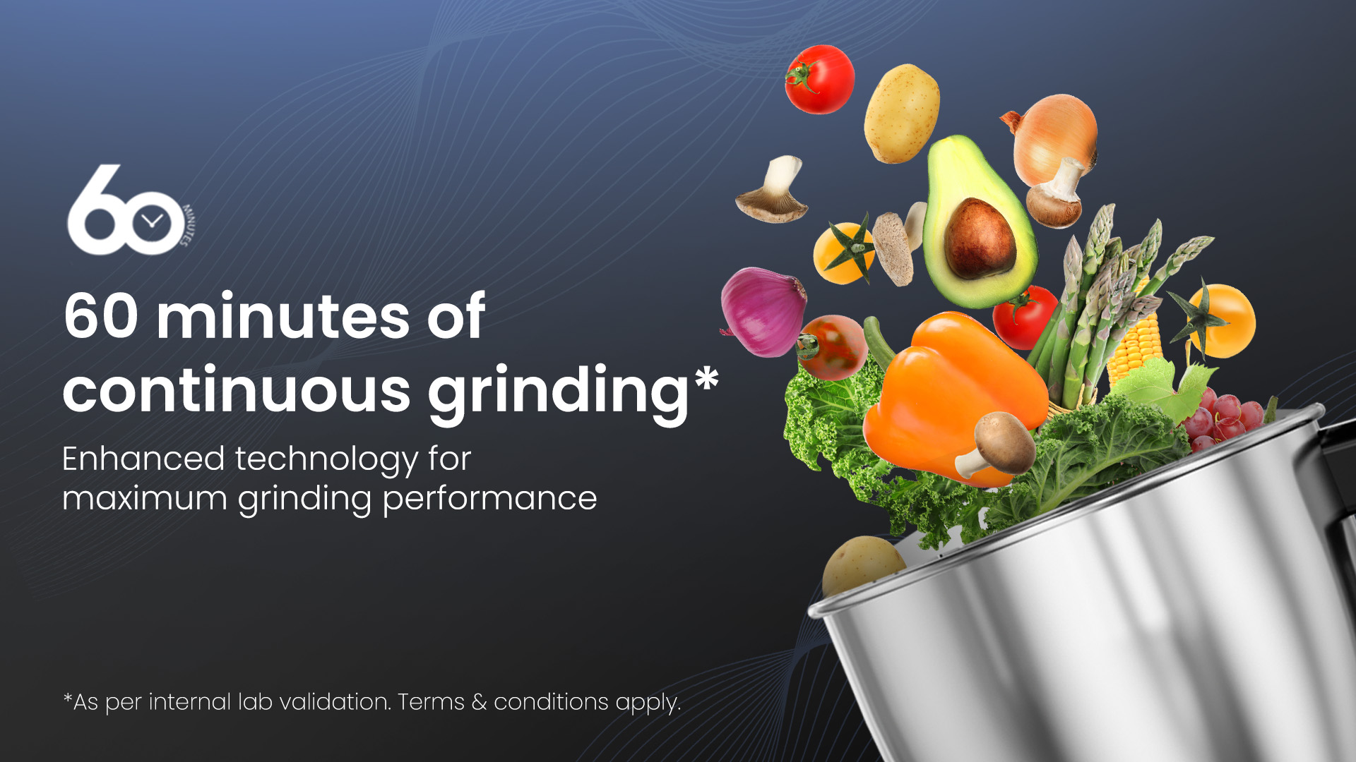 60 Minutes of Continuous Grinding