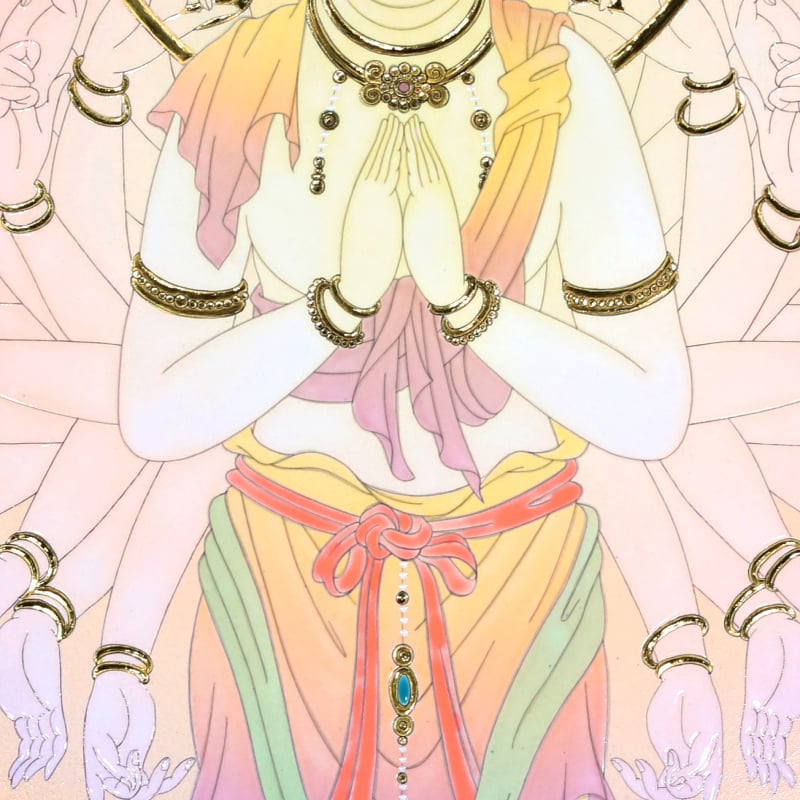 陶彩画 「千手観音」 – 草場一壽工房 Museum Shop