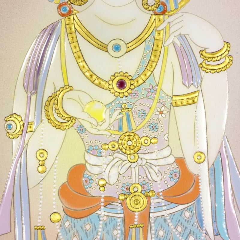陶彩画 「宝珠観音」 – 草場一壽工房 Museum Shop
