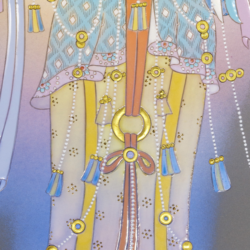 陶彩画_菩薩作品_宝珠観音_詳細