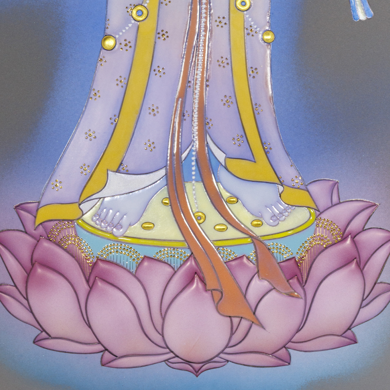 陶彩画_菩薩作品_宝珠観音_詳細