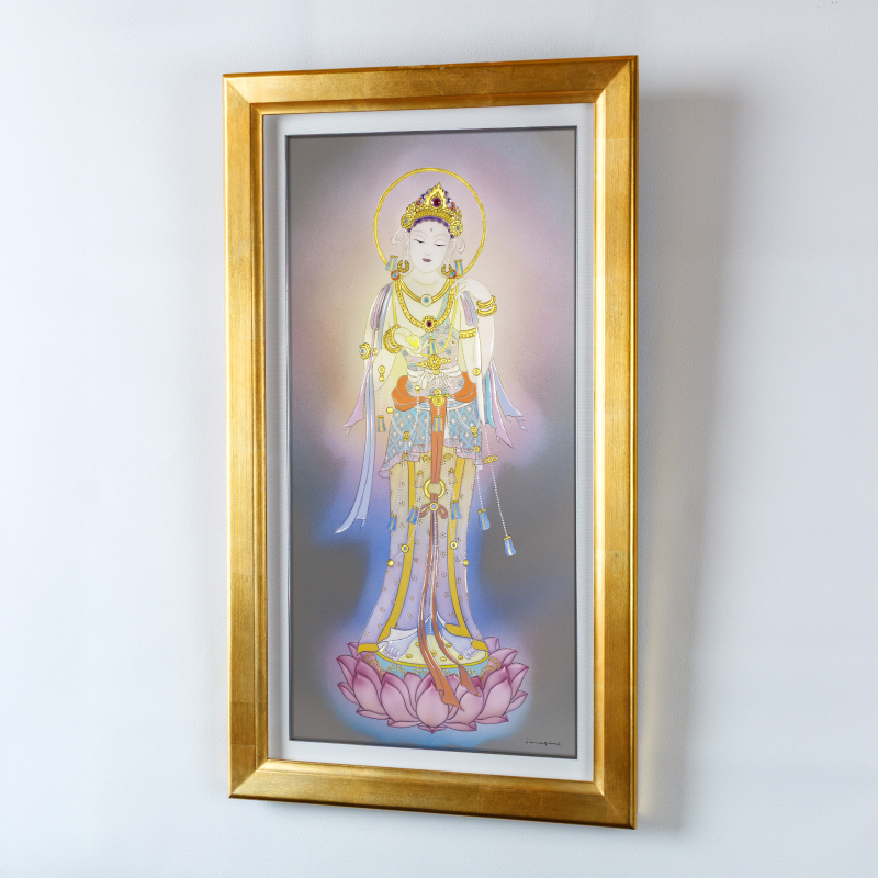 陶彩画_菩薩作品_宝珠観音_展示イメージ