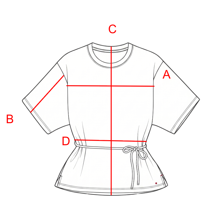 Size chart visual guide
