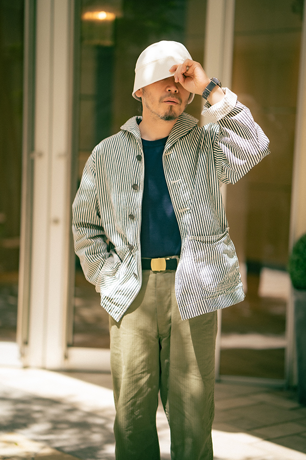 U.S. NAVY STRIPED DUNGAREE JUMPER Gallery Image 1