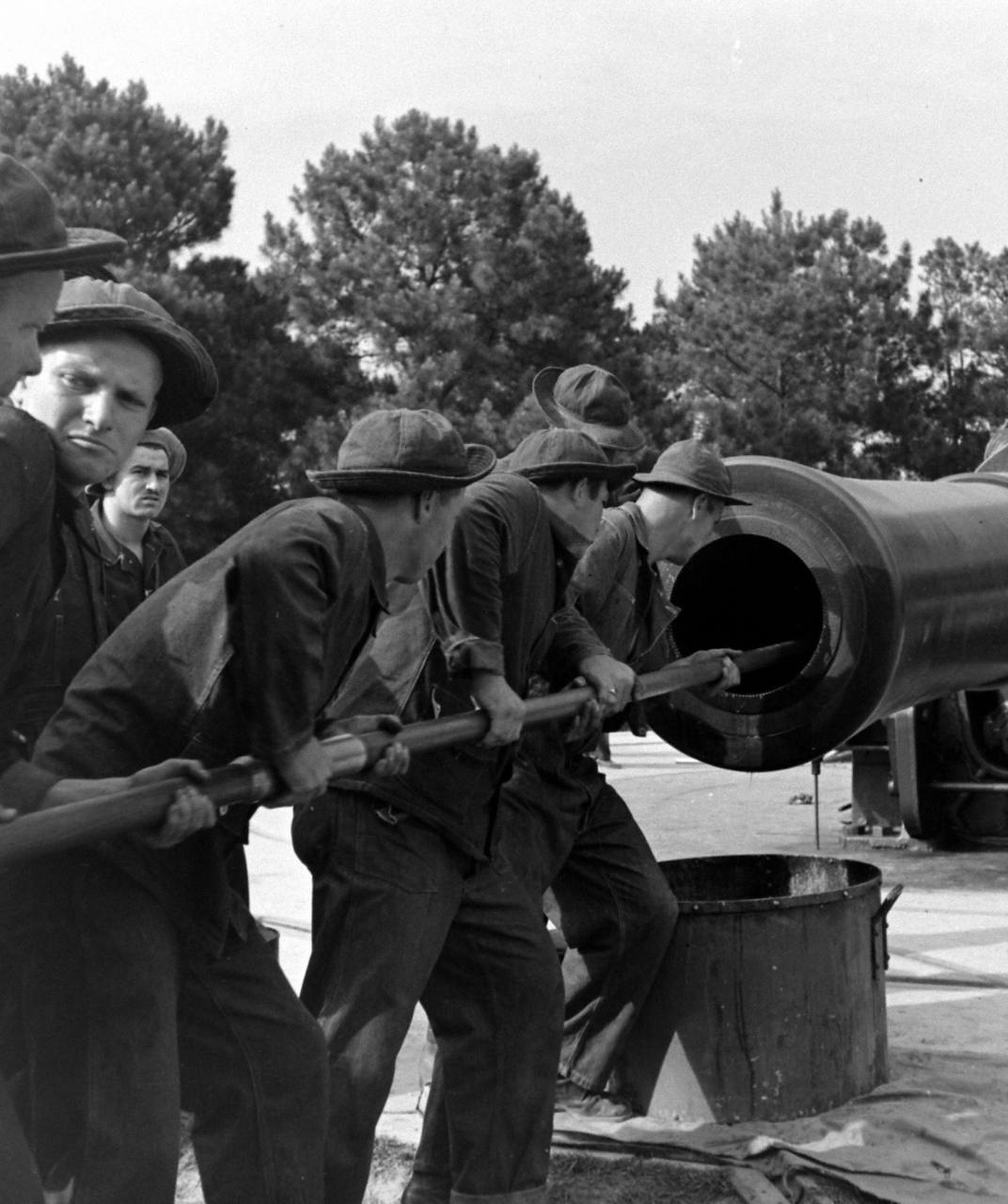 STRIPED DUNGAREE DAISY-MAE HAT Gallery Image 1