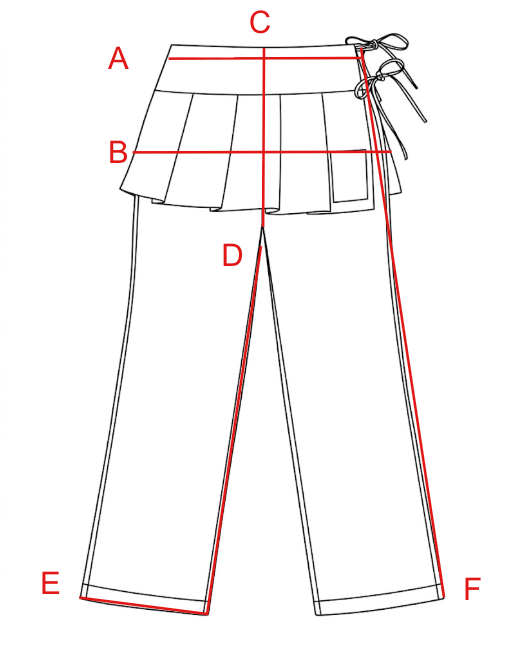 Size chart visual guide