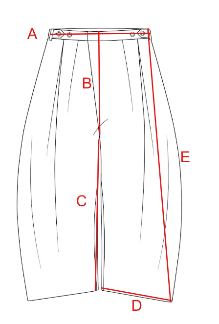 Size chart visual guide