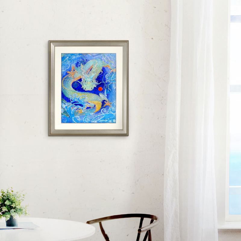 エンボスリトグラフ_海王_展示イメージ