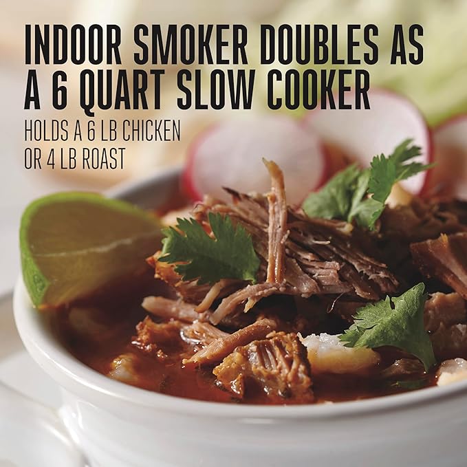 Smoker Doubles as 6 Quart Slow Cooker