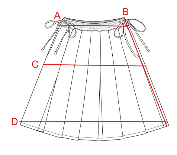 Size chart visual guide