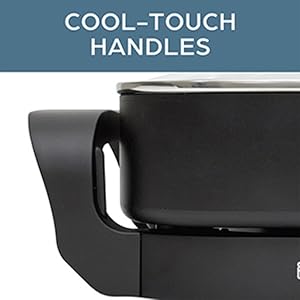 Handles stay cool to the touch so you can confidently pick up and serve.