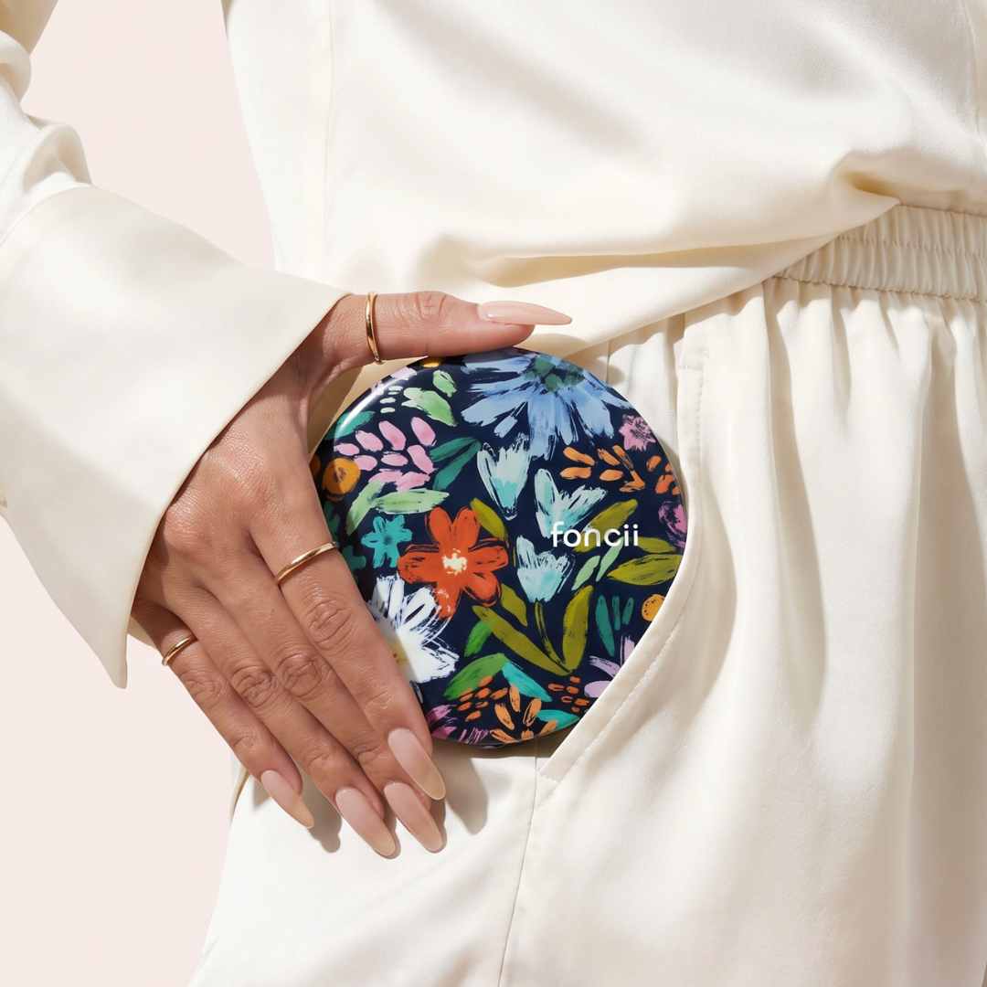 Happy Flowers Mini Taylor  by Fancii & Co. easily slips into a pocket