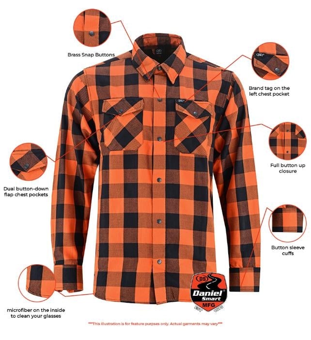 ds4684-flannel-shirt-orange-and-black-product-detail-image