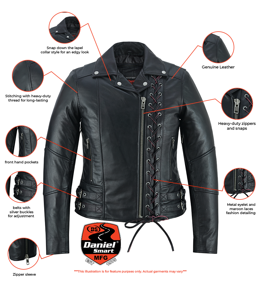 black-pearl-womens-fashion-leather-jacket-with-front-lace-accent-product-detail-image