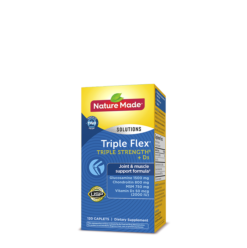 Nature Made® TripleFlex® Triple Strength‡ Caplets with Vitamin D