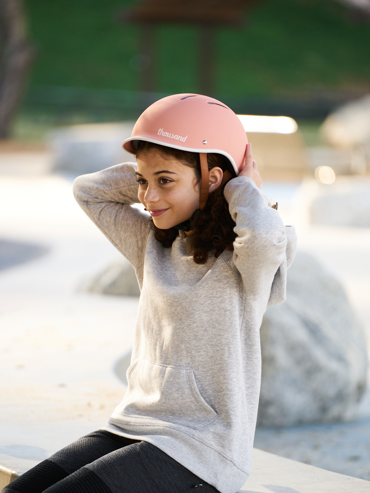 Thousand Jr. Kids Helmet, Power Pink