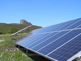 First Eigg PV array front