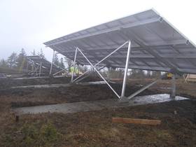 First Eigg PV array back