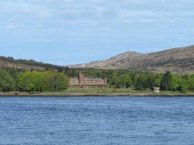 Kinlock Castle from the ferry