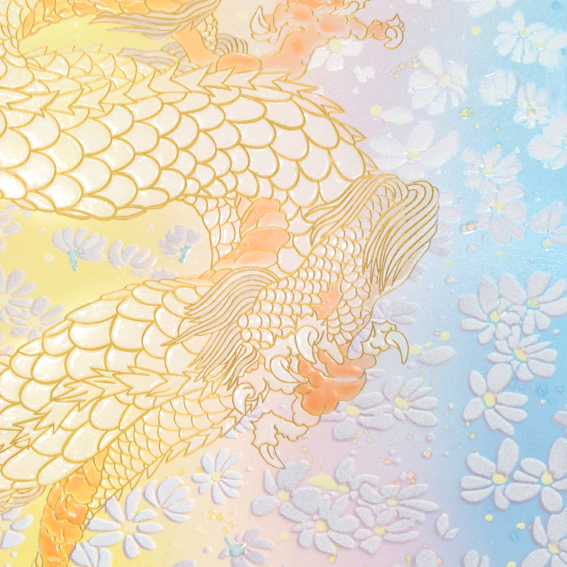 陶彩画_龍作品_白龍 ～清めの龍～_詳細
