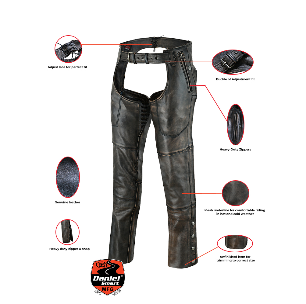 ds438-unisex-four-pockets-insulated-chaps-with-stretchable-inner-thigh-product-detail-image