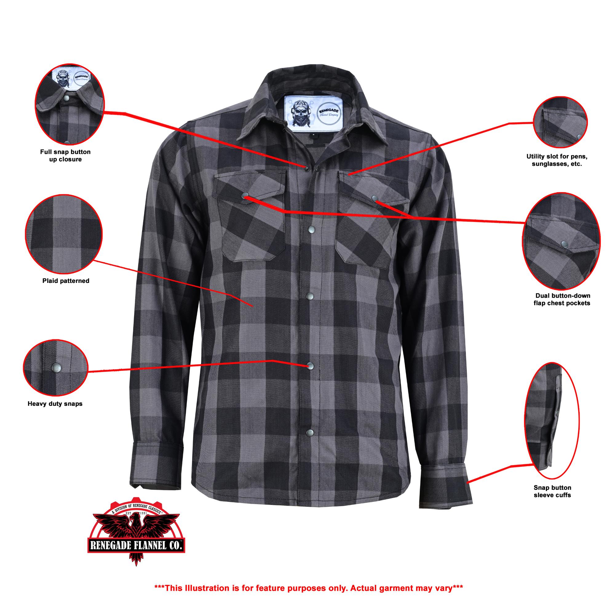 ds4685-flannel-shirt-gray-and-black-product-detail-image