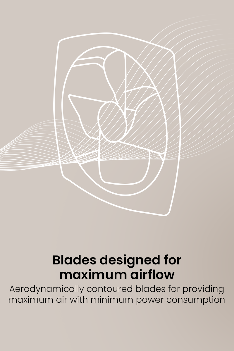 Blades Designed For Maximum Airflow