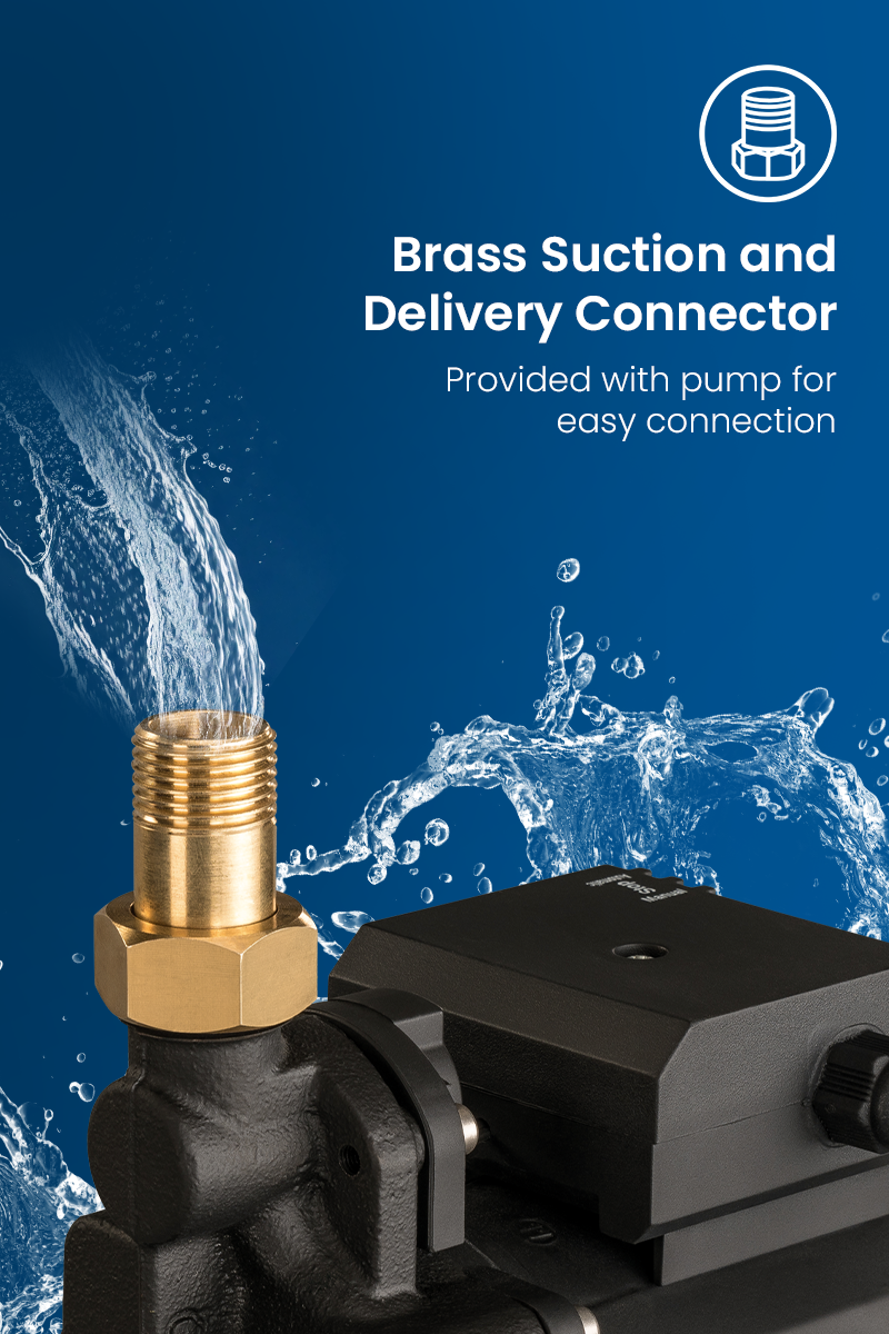 Brass Suction and Delivery Connector